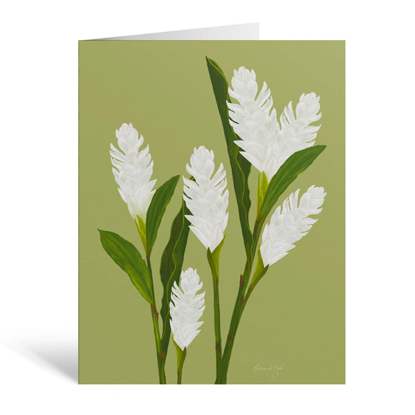White Avapui Greeting Card