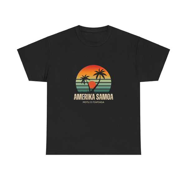 Amerika Samoa - Motu o Fiafiaga - Unisex Heavy Cotton Tee