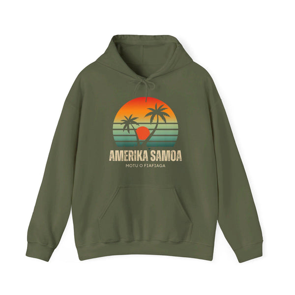 Amerika Samoa - Motu o Fiafiaga - Unisex Heavy Blend™ Hooded Sweatshirt