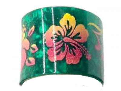 50mm Hibiscus Floral Bracelet