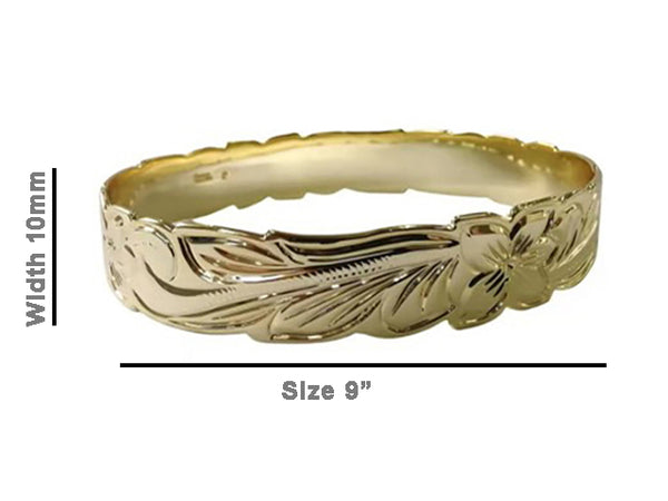 Floral Gold Bangle